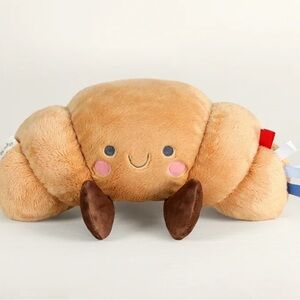 Itsy Ritzy sweet snuggles plush croissant toy NEW nwt soothing tag toy